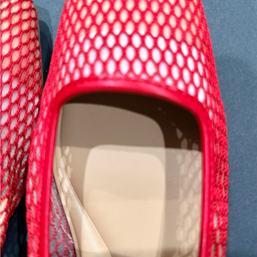 INC International Concepts Red Mesh Flats - Picture 5 of 14